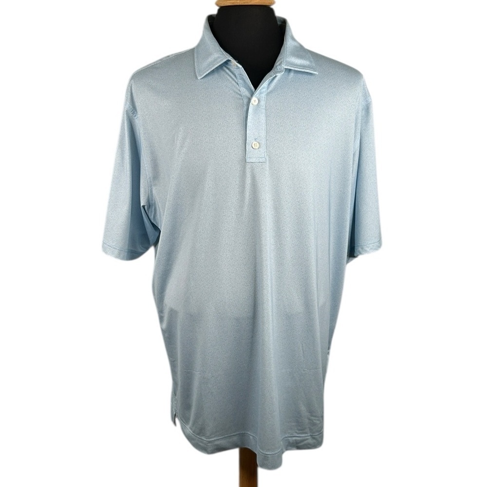 FootJoy Light Blue Men's Golf Lightweight Short Sleeve Polo Shirt Size XL